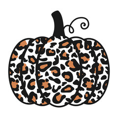 Leopard Pumpkin Illustration
