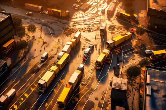 The safe and efficient movement of goods requires proper road infrastructure and transportation policies, ensuring the safety of drivers and pedestrians - Powered by Adobe