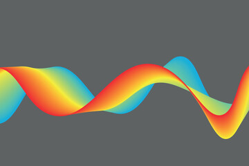 colorful gradient wave line. fluid abstract background. suitable for landing page and computer desktop wallpaper