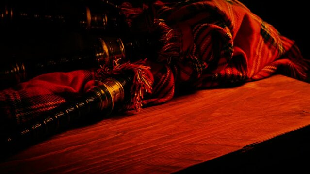 Scottish Long Sword Taken Or Put Down In Firelight
