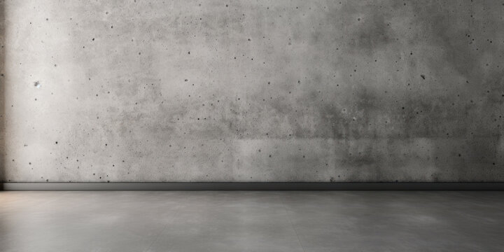 Industrial polished concrete wall and floor texture
