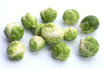 Fresh brussels sprouts. Organic vegetables