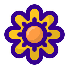 Beautiful yellow Flower no background