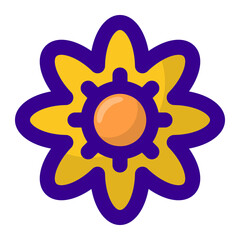 Beautiful yellow Flower no background