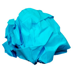 Digital image of blue crumpled paper