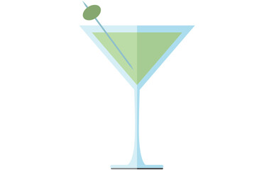 Digital composite image of fresh drink glass
