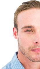 Obraz premium Attractive man in shirt thinking 