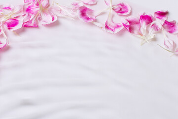 Rose petals in water. Waves, water, petals. floral, water Dripping, pouring.