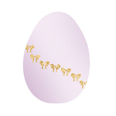 Watercolor Easter Egg with Glitter Paint