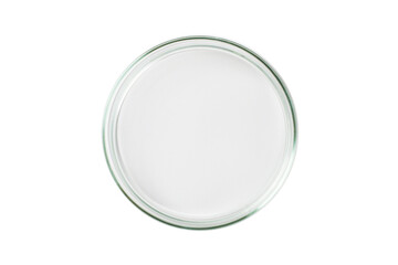 Petri dish empty transparent isolated. PNG.