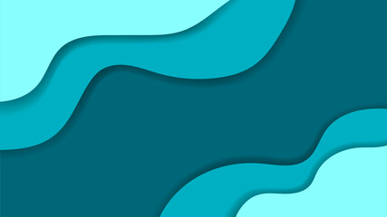 Wave Papercut Background