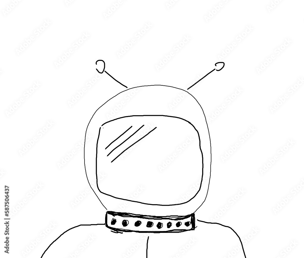 Poster vector image of robot