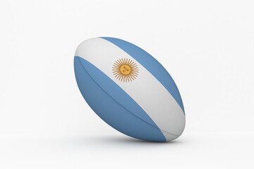 Argentinian flag rugby ball