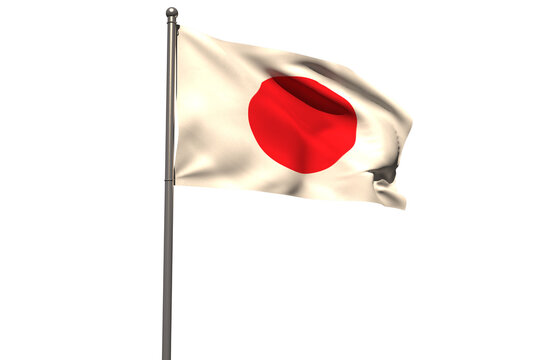 Fototapeta Waving flag of Japan
