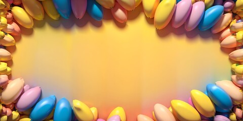 Photo of a colorful nail art frame