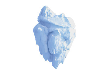 Obraz premium Rock formation over white background