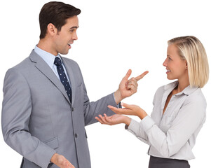 Business people meet each other