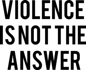 Stop voilence message text against white background