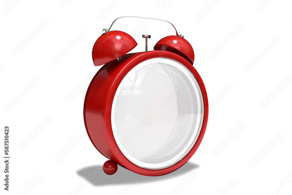 Poster composite image of a blank clock
