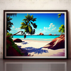 Painting A Perfect Escape to an Untouched Tropical Dreamland