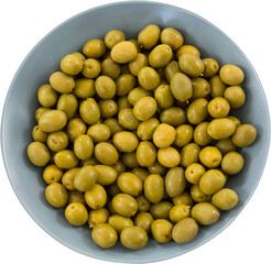 Marinated olives in bowl