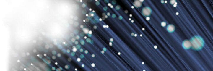 Digitally generated image of illuminated fiber optics