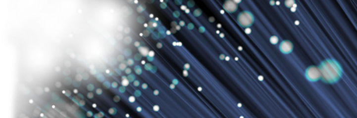 Digitally generated image of illuminated fiber optics