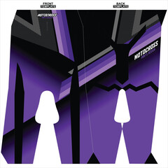 Print-ready sublimation motocross pants design