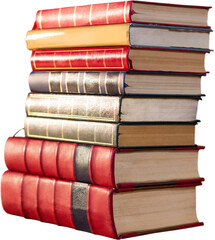 Close-up of book stack