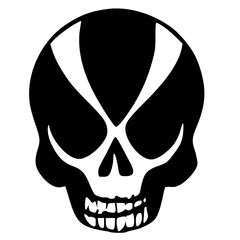 Fototapeta premium vector illustration of skull cartoon