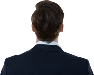 Thoughtful businessman standing