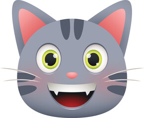 Smiling cat emoji icon