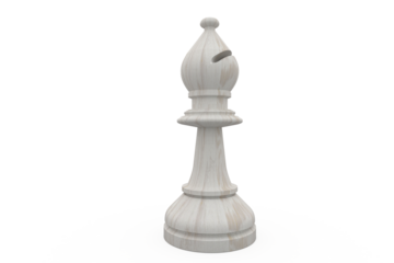 White bishop chess piece