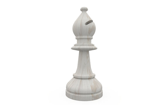 White bishop chess piece