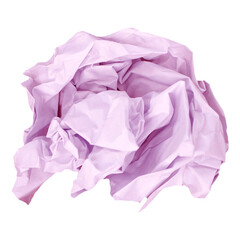 Pink crumpled paper