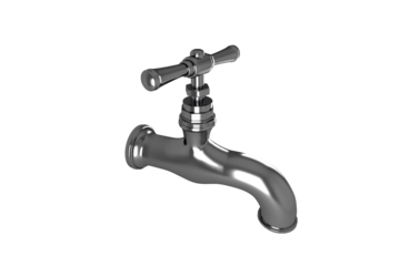 High angle view of illustrative faucet 