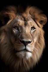 Fototapeta premium Majestic Lion Head