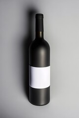 wine bottle on black, red wine bottle mockup, red wine bottle mockup in high quality