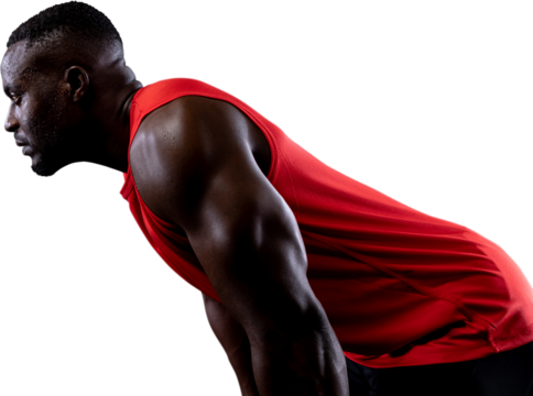 Athletic man after exercise - Powered by Adobe