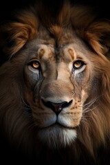 Fototapeta premium Majestic Lion Head