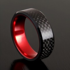red carbon fiber ringer