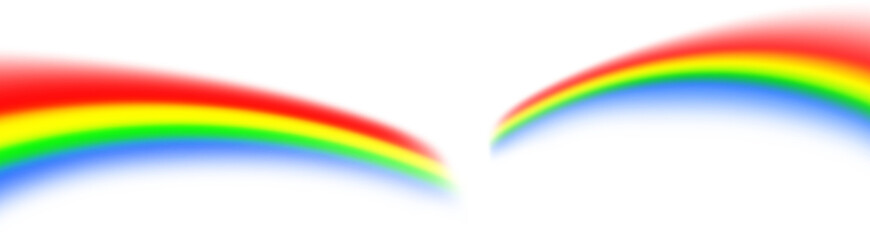 Digital image of vibrant color rainbow