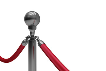 Close up of metal bollard