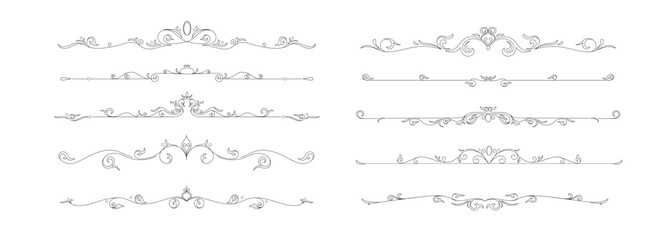 big set of dividers design elements ornamental divider 