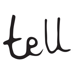 Fototapeta premium Digital image of tell text