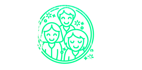 Digital composite image of children