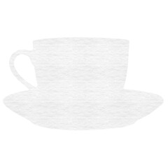 Digitally generated image of tea cup
