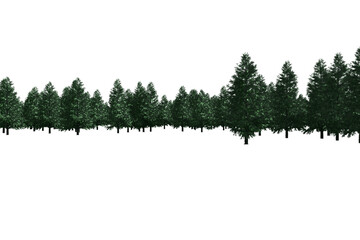 Composite image of trees