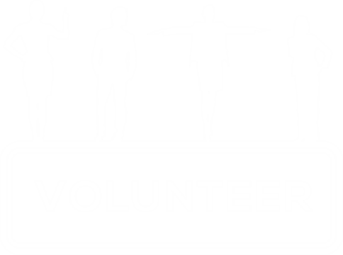 Digital composite image of volunteer sign