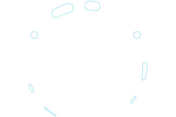 Various shapes forming a circle